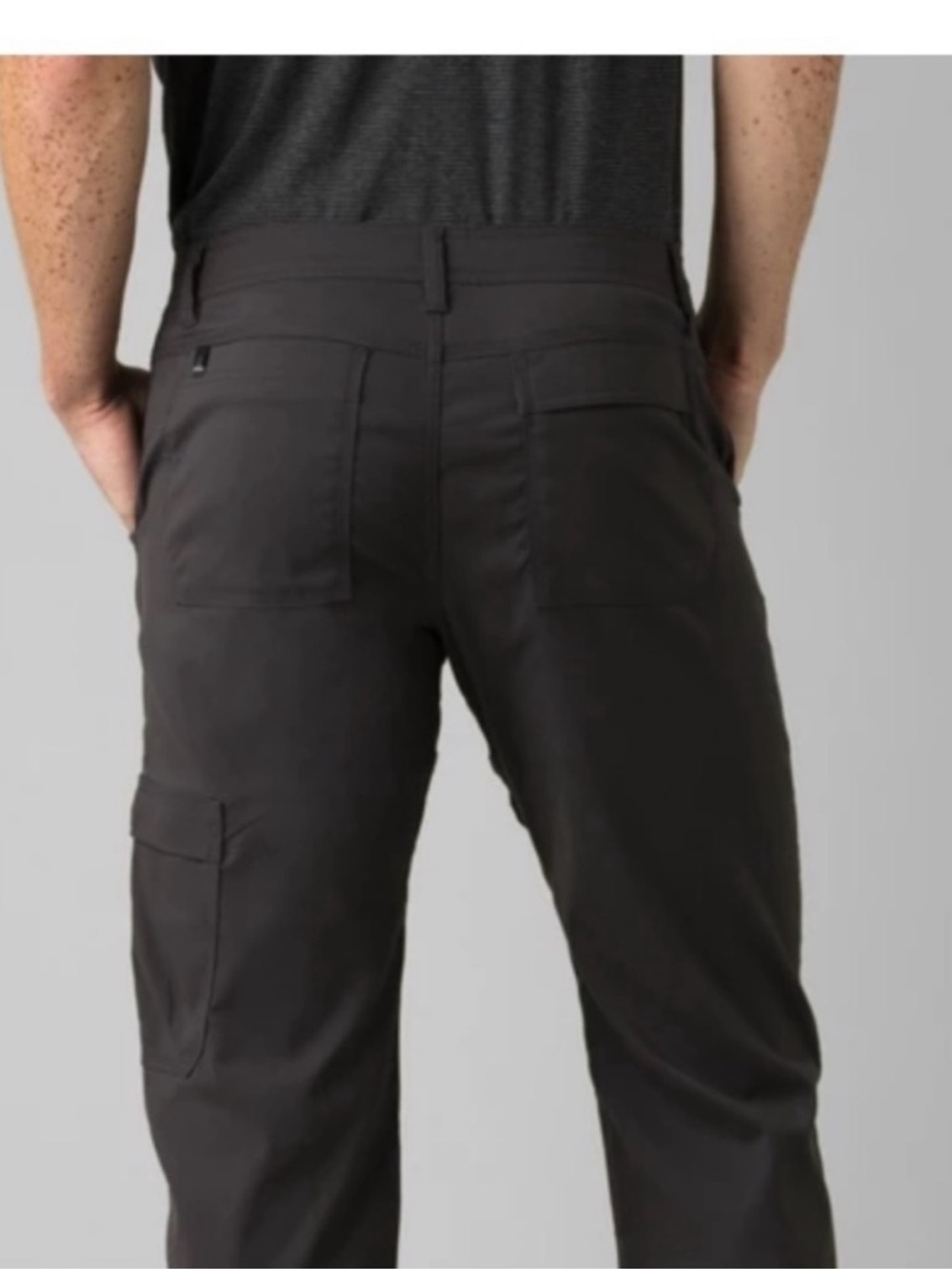 PrAna Men's zion Stretch Grey Gorpcore Hiking Trail Nylon Pants Size 38" x 30" - Picture 7 of 10